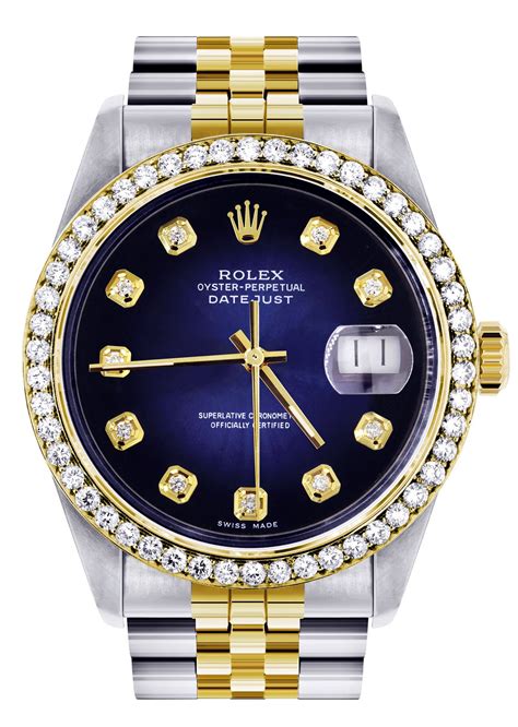 rolex datejust blue and gold|Rolex Datejust blue dial 36mm.